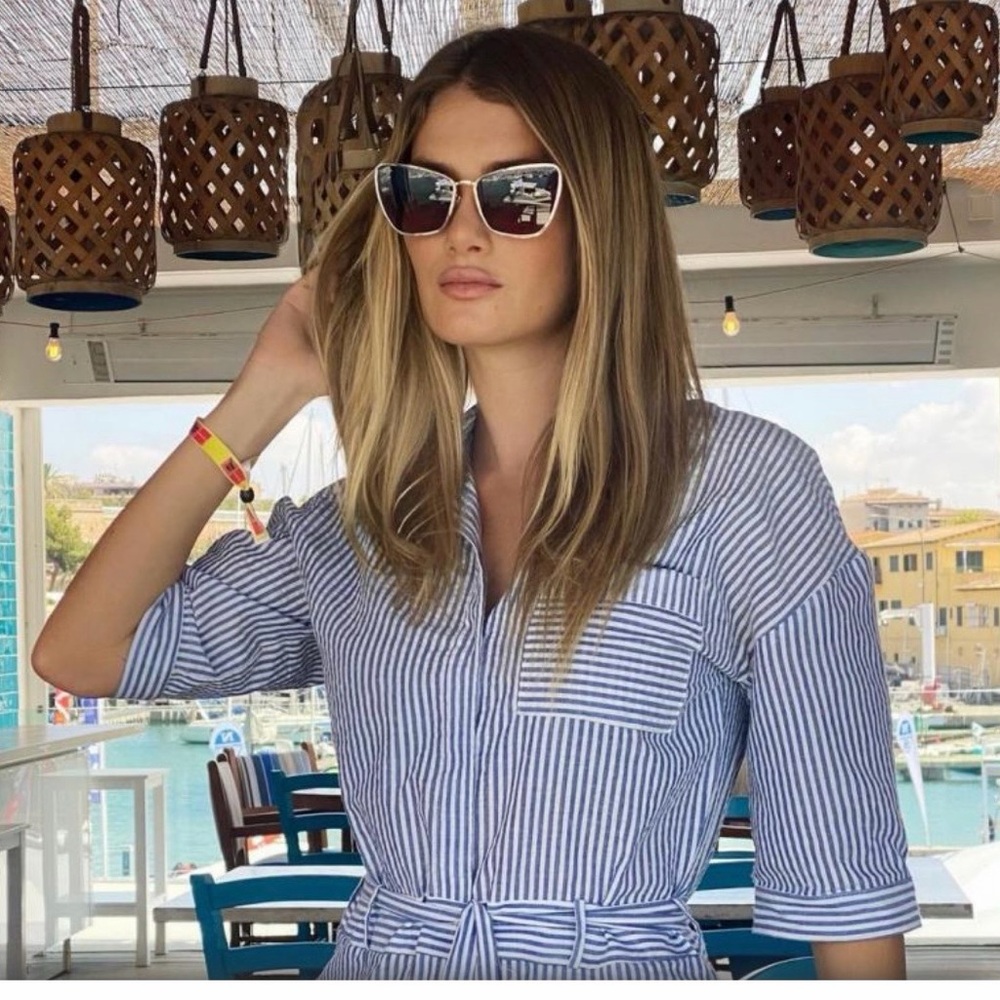 Maui Jim Black and Silver Chic Sunglasses